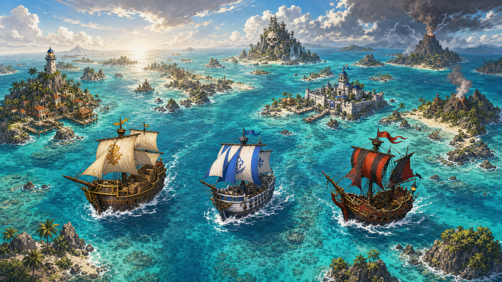 Tre rotte nel mare di Lello's 7 Seas Adventure
